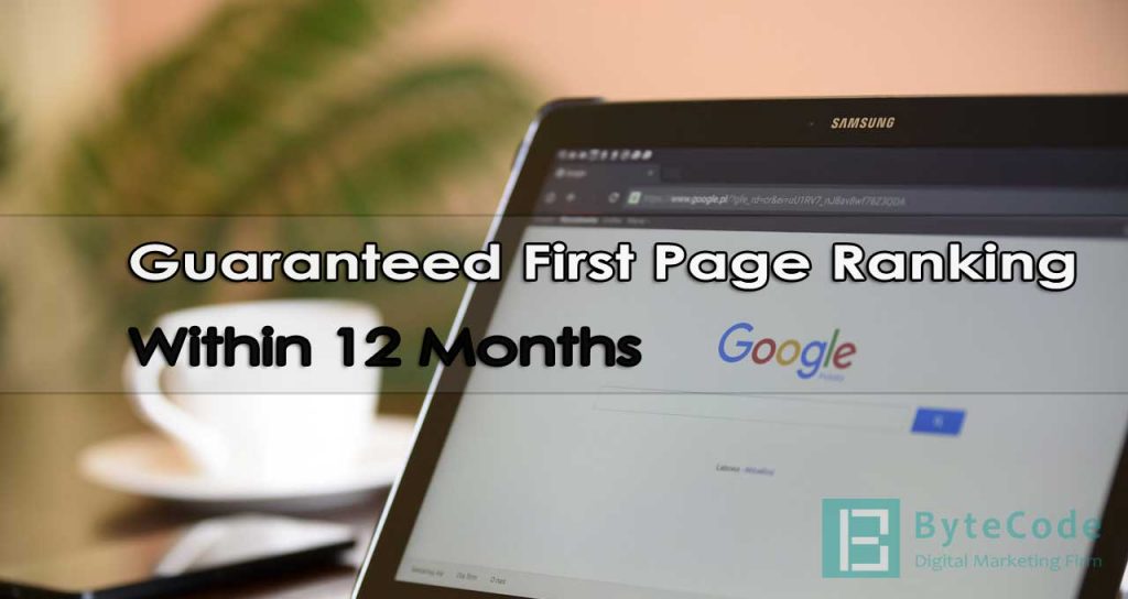 Guaranteed First Page Ranking Within 12 Months