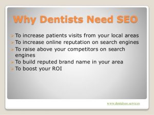 why local dentists need seo