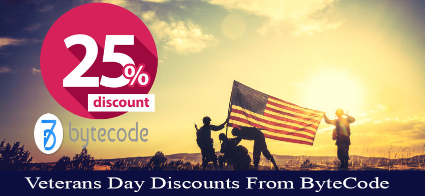 Veterans Day Discounts from ByteCode